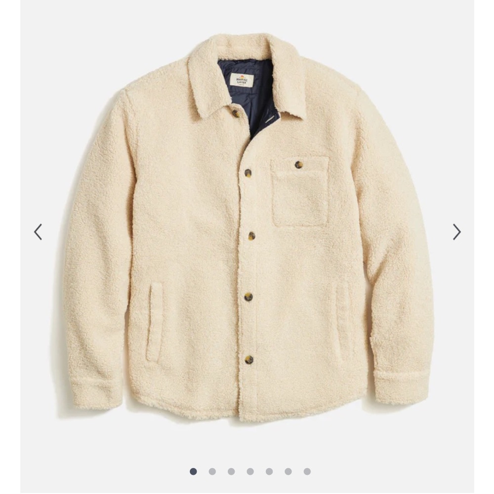 NWT - Marine Layer Sherpa Overshirt Size Medium